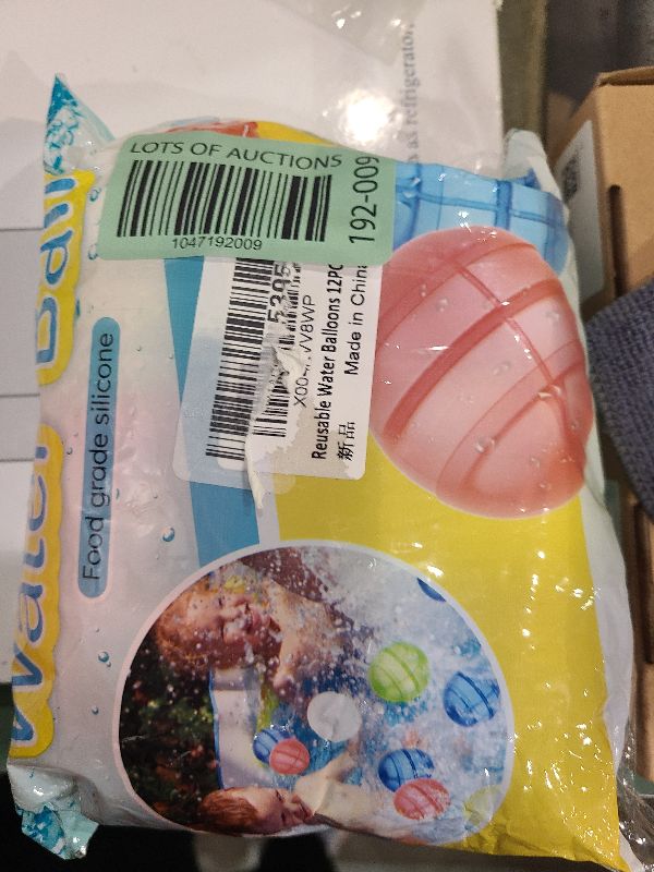 Photo 1 of 12 PCS Reusable Water Balloons, Self Sealing Silicone Water Bomb with Mesh Bag, Quick Fill Water Splash Ball for Outdoor Activities, Summer Toys Swimming Pool Party Supplies Bath Toy Gift