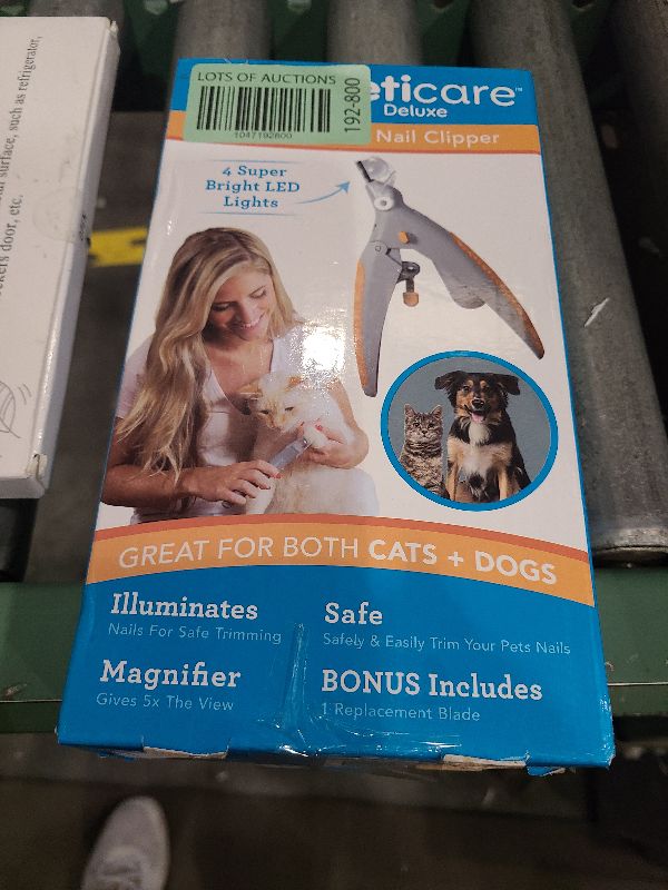 Photo 1 of Allstar Innovations PetiCare LED Light Pet Nail Clipper- Great for Trimming Cats & Dogs Nails & Claws, 5X Magnification That Doubles as a Nail Trapper, Quick-Clip, Steel Blades