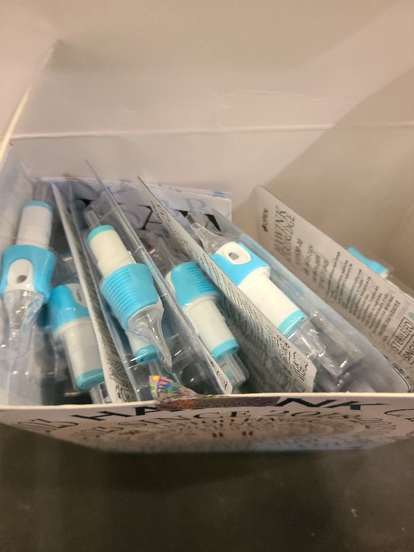 Photo 1 of 60 Assorted Tattoo Needles Cartridge Mixed Size #10 Bugpin(Round Liner 3RL*8, 5RL*8, 7RL*8, 9RL*8, 11RL*4 Round Magnum 9RM*8, 11RM*4, 13RM*4, 15RM*4) 0.3MM Disposable EN05S-BFG-60KIT-K