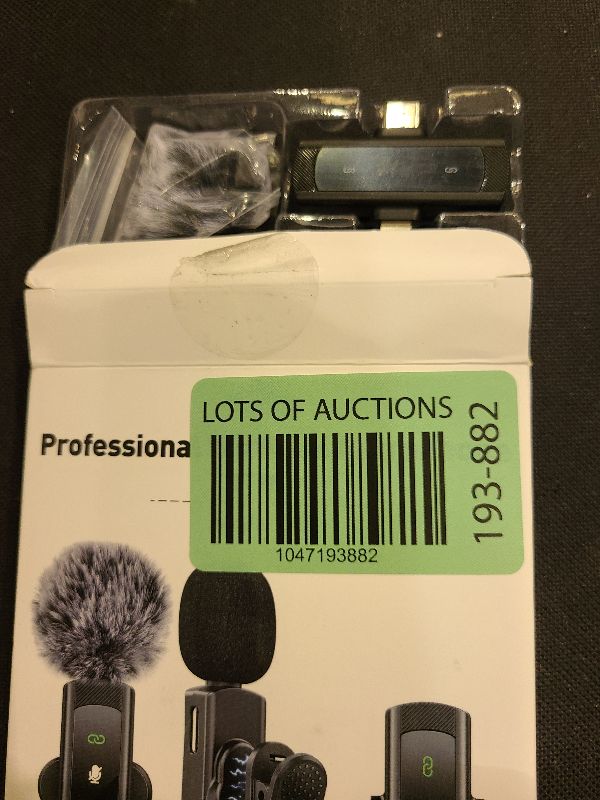 Photo 1 of 2 IN 1 Model J4 Mini Wireless Lavalier Microphone for iPhone 15 16, iOS and Android Devices - Noise Reduction Lapel Mic for Recording, Clip on Omni Lav Mic for Video Recording, Tiktok, Youtube, Vlog