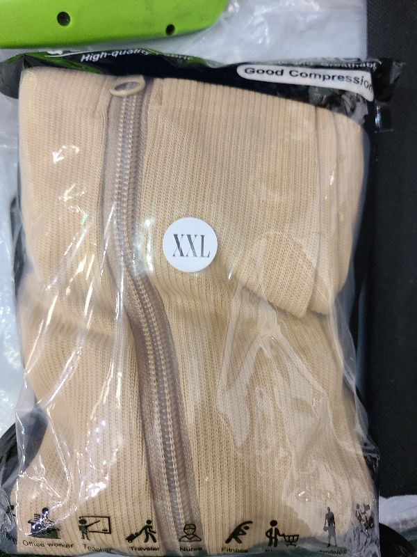 Photo 1 of 2 Pairs Zipper Compression Socks, 15-20 mmHg Closed Toe Compression Stocking with Zipper for Women and Men