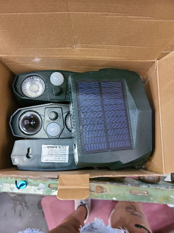 Photo 1 of 4Pack Ultrasonic Cat Repellent Outdoor Solar Animal Repellent with Motion Detection&Flash Light Waterproof Animal Deterrent Devices Deer Repellent Devices for Squirrel Rabbit Skunk Repellent for Yard