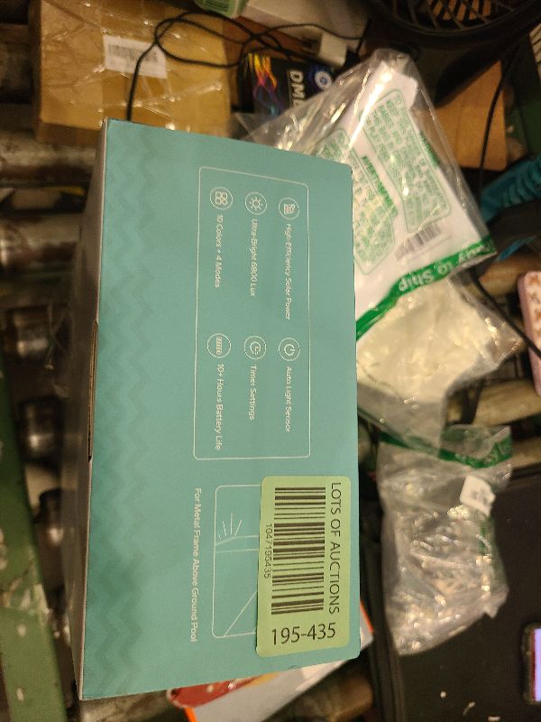 Photo 1 of POOLHACKER Solar Pool Lights Only for Metal Frame Above Ground Pool?Original?, 10-Color 4-Mode Light Sensing LED, Underwater Lighting with Timer Off, Submersible Pool Lights with Remote, 1 Pack