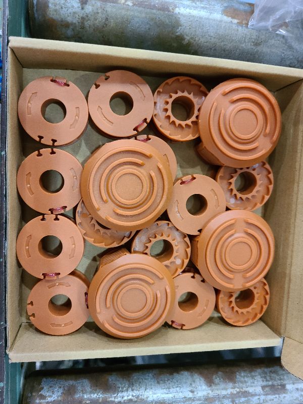 Photo 1 of 20 Pack Trimmer Spool Line for Worx,(WA0010)Replacement Trimmer Spool Line for Worx,Trimmer Line Refills 0.065 inch for Worx,Suitable for Worx String Trimmers(16 Pack Grass Trimmer Line,4 Trimmer Cap)