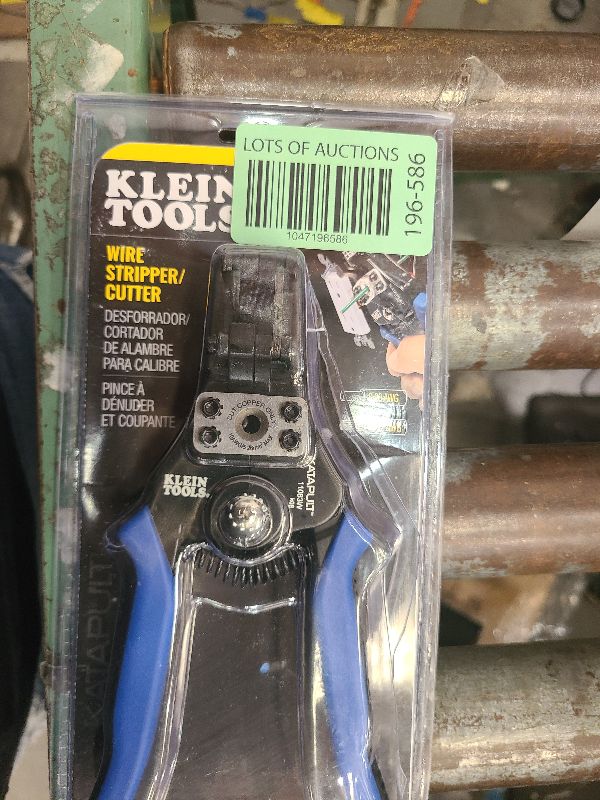 Photo 1 of  Klein Tools 11063W Wire Cutter / Stripper, Heavy Duty Automatic Tool for 8-20 AWG Solid and 10-22 AWG Stranded Electrical Wire 