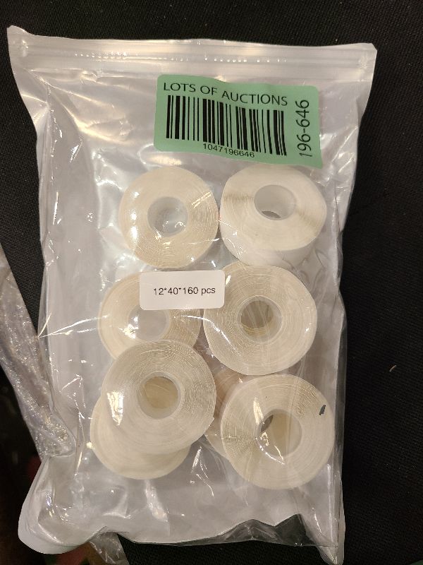 Photo 1 of 1280pcs MIARALA Iridescent Rainbow D30 Label Tape, Label Maker Tape – 12mm×40mm(0.47x1.57 Inch) Self-Adhesive Sticker, Thermal Paper for D30 Printer (8 Rolls)