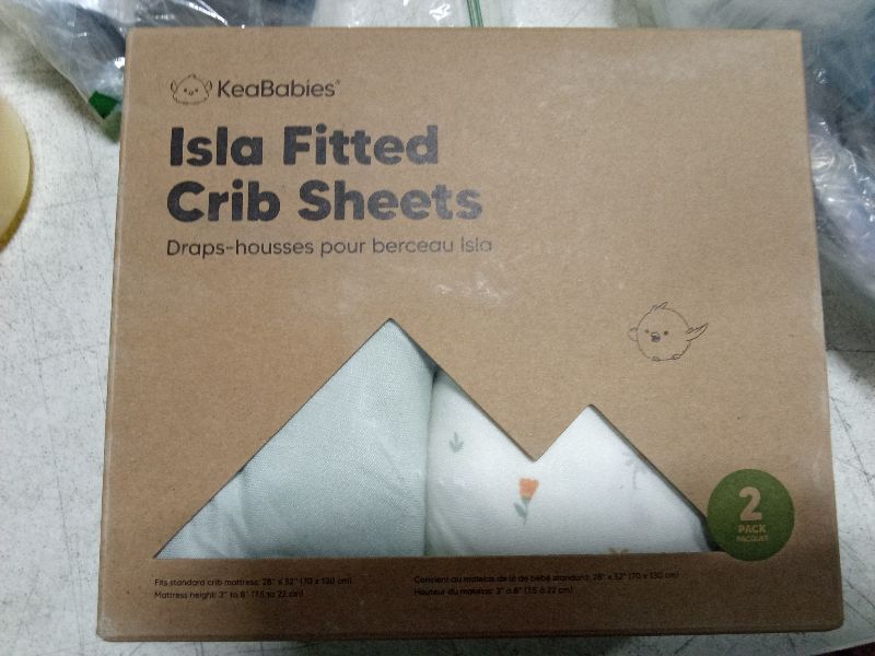 Photo 1 of 2-Pack Crib Sheets for Boys, Girls - Viscose Derived from Bamboo Fitted Crib Sheet, Baby Crib Sheets Neutral, Crib Mattress Sheet, Toddler Bed Sheets, Baby Sheets for Crib Fitted Sheets (Wildflowers)