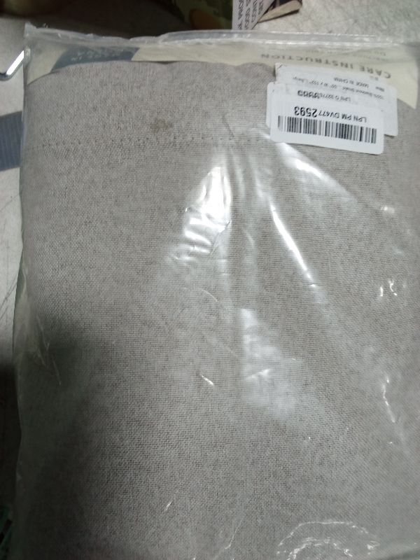 Photo 1 of 100% Blackout Shield Linen Blackout Curtains for Bedroom 102 Inches Long, Back Tab/Rod Pocket Living Room Drapes, Thermal Insulated Blackout Curtains 2 Panels Set, 50" W x 102" L, Beige