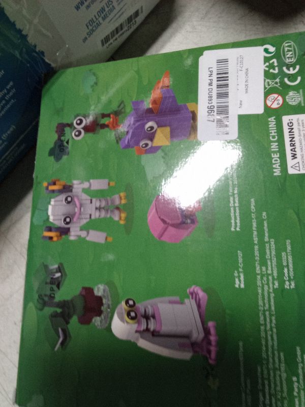 Photo 1 of 12 in 1 Singing Monster Figures Building Set, Wubbox Monsters Action Figure Game Toy Collectible Decoration Building Toy Compatible with Lego, Great Gift for Fans, Boys and Girls Aged 6+ (637 Pieces)