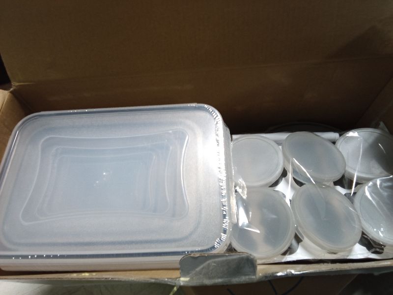 Photo 1 of 52 PCS Food Storage Containers with Lids Airtight (26 Lids & 26 Containers)- Reusable Plastic Leakproof Meal-Prep Container for Kitchen Storage Organization Microwave/Dishwasher Safe with Labels & Pen