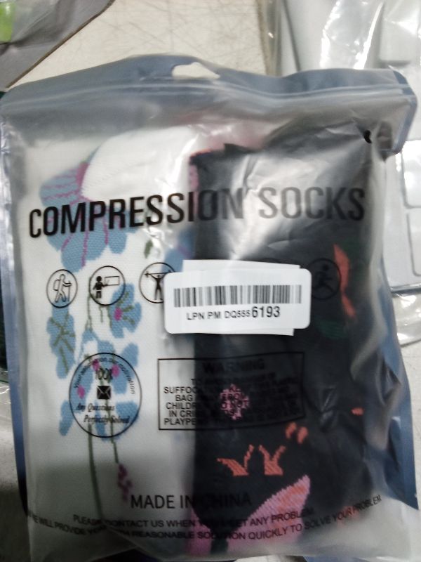 Photo 1 of 4 Pack Compression Socks for Women and Men -Best Support for Medical,Running,Nursing,Athletic