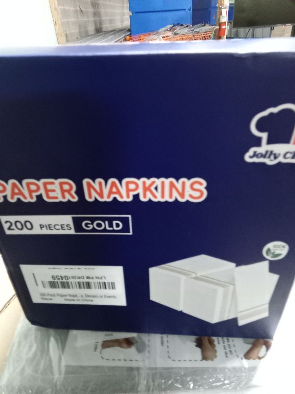 Photo 1 of 200 Pack Paper Napkins Guest Towels Disposable Premium Quality 3-ply Dinner Napkins Disposable Soft, Absorbent, Party Napkins Wedding for Kitchen, Parties, Dinners or Events