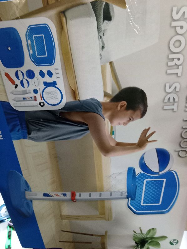 Photo 1 of AOKESI Pool Basketball Hoop Poolside Swimming Pool Basketball Game, Pool Accessories for Inground Pools, Indoor & Outdoor Toy Hoop with Adjustable Height, Summer Water Games for Kids and Adults