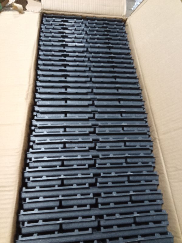 Photo 1 of 36 sq. ft Plastic Interlocking Deck Tiles, 36 Pack,12"x12" Waterproof Outdoor Flooring All Weather Use, Patio Floor Decking Tiles for Porch Poolside Balcony Backyard, Dark Grey
