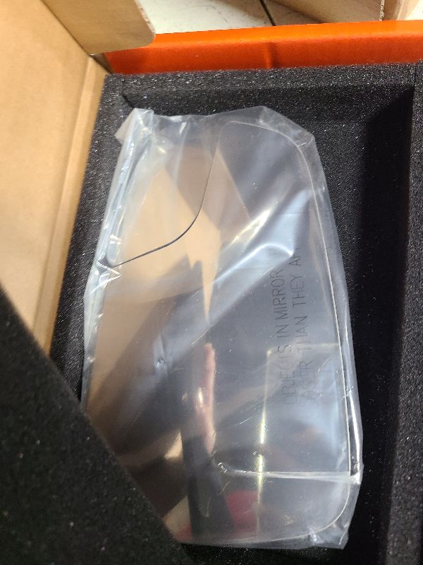 Photo 1 of A-Premium Left Driver Side Non-Heated Mirror Glass with Backing Plate - Compatible with Ford Fiesta 2011-2019 - Exterior Side View Flat Mirror with Spotter Glass