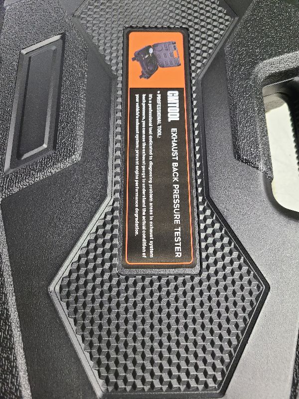 Photo 1 of CMTOOL Exhaust Back Pressure Tester Kit with Carrying Case, Automotive Exhaust Back Pressure Gauge Set with 6-Foot Hose, Professional Car Diagnostic Test Tool with Adapter & 2 Hose Clamps