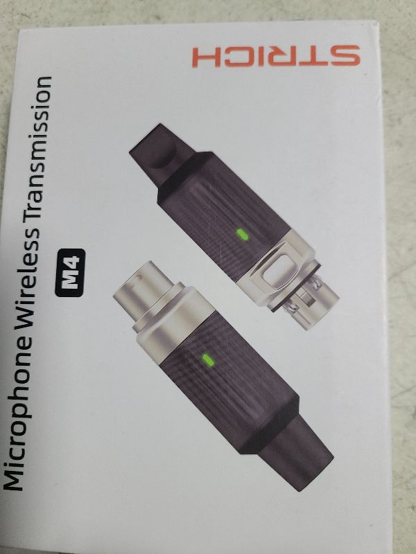 Photo 1 of STRICH UHF Wireless XLR Microphone Transmitter Receiver, 7-Channel Wireless Audio Receivers Adapters, Microphone Adapter for Dynamic Mics, Audio Mixer, PA System, DSLR