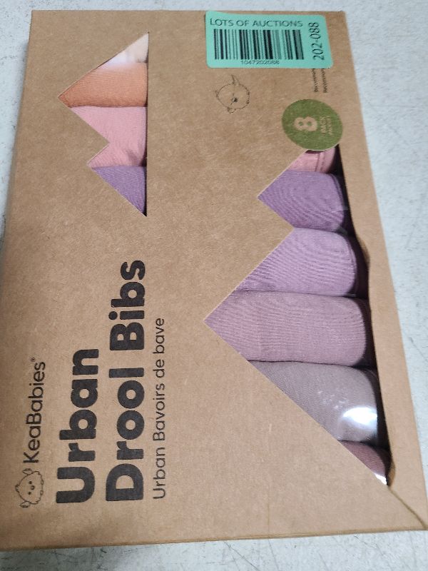 Photo 1 of 8-Pack Organic Baby Bibs for Boys, Girls - Soft Cotton Drooling and Teething Bibs for Baby Girl & Boy, Extra Absorbent, Easy to Clean & Put On for Toddler, Newborn, Infant 0-24 Months (Mauve)