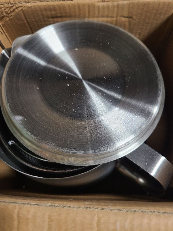 Photo 1 of 68oz 304 Stainless Steel Oil Filter Pot Large Capacity Versatile Oil Filter Vessel Heavy Duty Stainless Steel Bacon Grease Container Multi-function Frying net Tank for Kitchen Camping (68oz/2L)