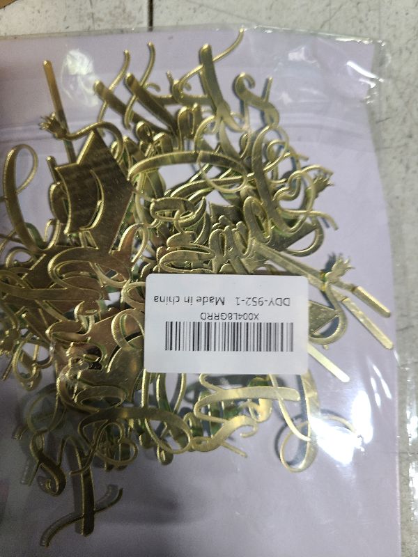 Photo 1 of Kaoenla Congrats Grad Cake Topper, 2025 Graduation Party Decoration (Acrylic 6PC silver)