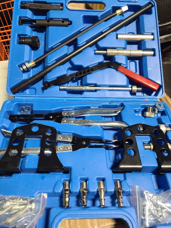 Photo 1 of Bicos Valve Spring Compressor Universal Overhead Engine Valve Spring Compressor Cylinder Head Service Set OHV OHC Compressor Tool Valve Spring Compressor Remover and Installer