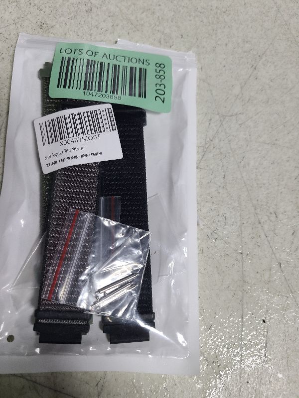 Photo 1 of Acortjl Quick Release Nylon Watch Band 18mm 20mm 22mm for Women Men Nylon Sport Loop Watch Straps Adjustable Breathable Replacement Bands, 3 PCS