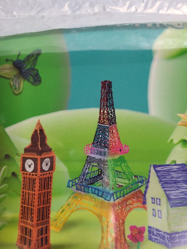 Photo 1 of 3D Printing Pen Drawing Book Spiral Bound with Transparent Template, 40 Patterns Reusable Painting Graffiti Template, Ideal DIY Gift for Kids Include Animal Transportation House Building Food