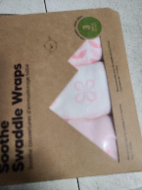 Photo 1 of 3-Pack Organic Baby Swaddle Sleep Sacks - Swaddles for Newborns, Infant 0-3 Months, Baby Girls, Boys, Soft & Snug Newborn Sleep Sack, Nursery Swaddling Blankets (Blossom)