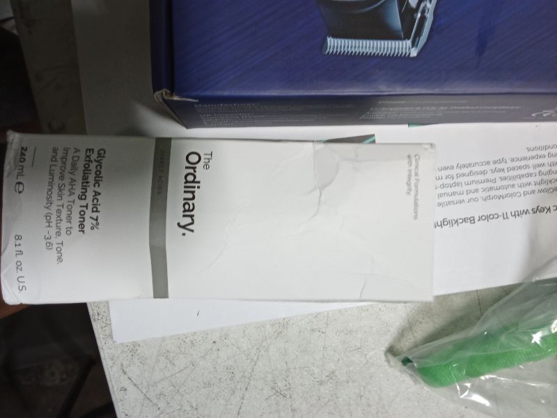 Photo 1 of The Ordinary Glycolic Acid 7% Exfoliating Toner, Brightening and Smoothing Daily Toner for More Even-Looking Skin Tone, 8.1 Fl Oz