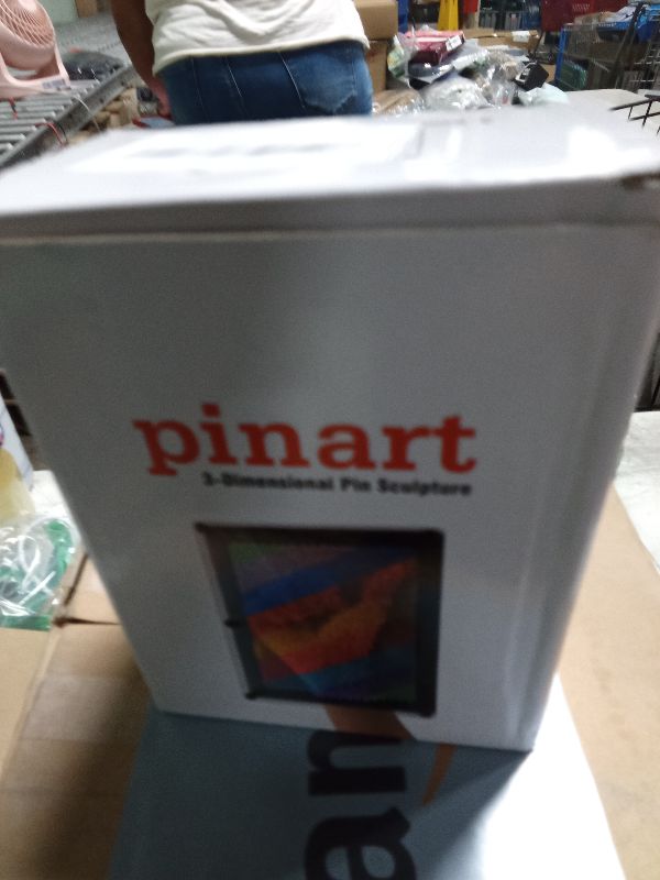 Photo 1 of 3D Pin Art Toy, Size 3.75” X 5” Unique Metal 3D Pin Art Board Impression Toy for Kids (Rainbow, Plastic)