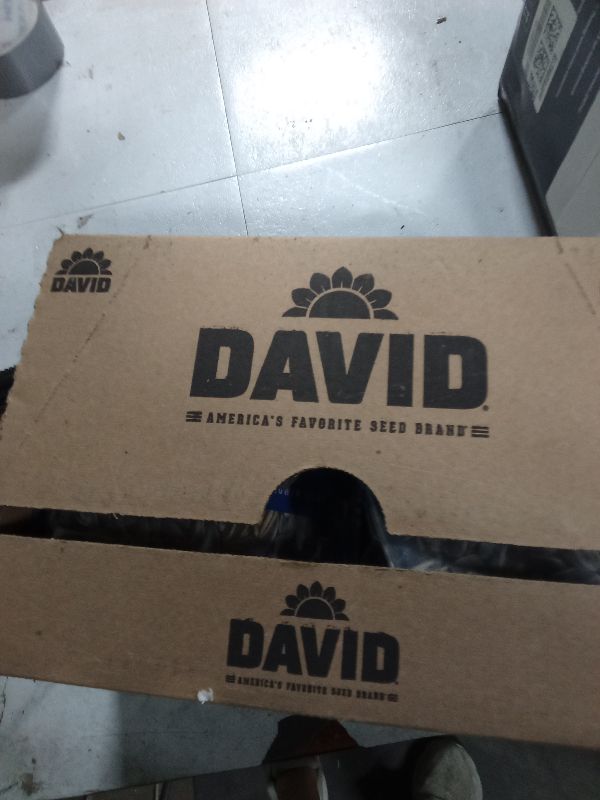 Photo 1 of **INCOMPLETE**
DAVID SEEDS Roasted and Salted Original Jumbo Sunflower Seeds, Keto Friendly, 5.25 Oz, 12 Pack 
