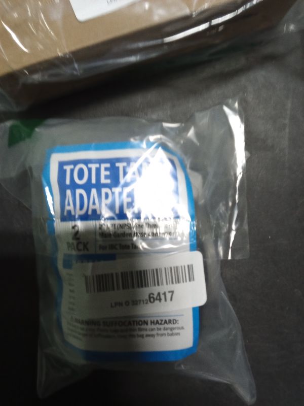 Photo 1 of [2 Pack] 275-330 Gallon IBC Tote Adapter Tank Fittings - Lasting Durable Plastic IBC Tote Fittings - For 2" NPT Fine Thread IBC Tote Valve - Male IBC Tote Adapter for Garden Hose - IBC Adapter