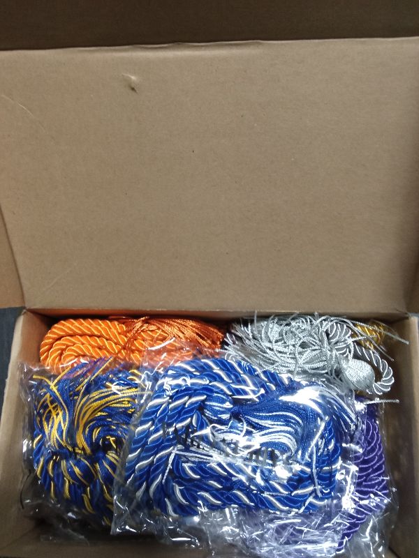 Photo 1 of 16 Colors 2025 Graduation Cords - Grad Honor Cords with Tassel for Bachelor Gown Graduation Gifts, Pink Gold Red White Silver Purple Green Blue…