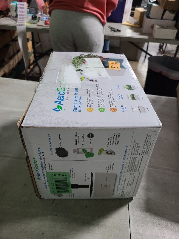 Photo 1 of AeroGarden Harvest 2.0, Indoor Garden Hydroponic System with LED Grow Light, Holds up to 6 AeroGarden Pods, Cream