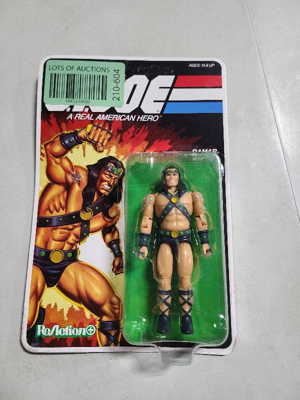 Photo 1 of 
Visit the Store, Super7
Super7
Visit the Store
4.1
4.1 out of 5 stars
(36)
Super7 Reaction+ G.I. Joe Ramar Gladiator - 3.75" G.I. Joe Action Figure Classic Cartoon Collectibles and Retro Toys 