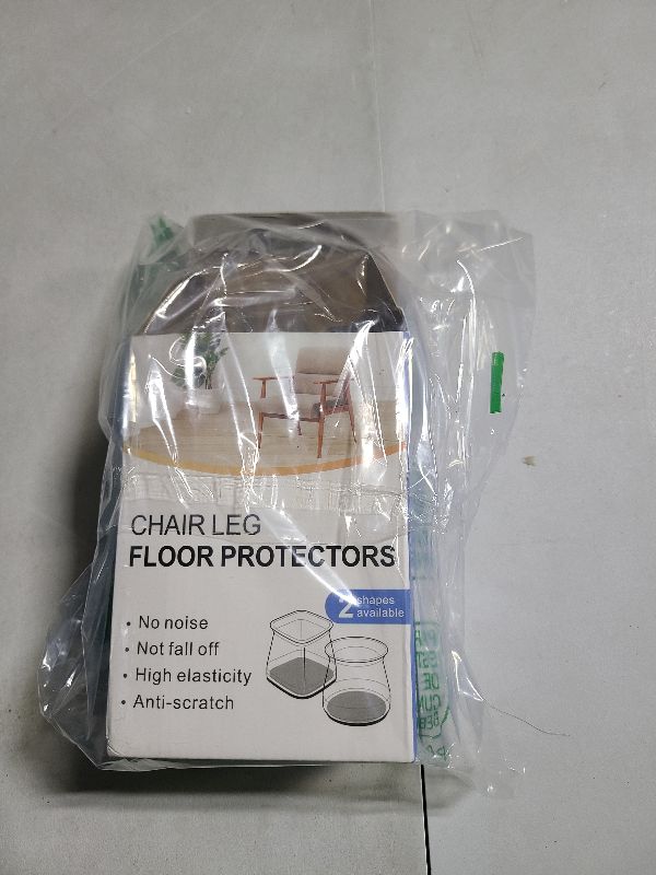 Photo 1 of 24 Pcs Chair Leg Floor Protectors Square, Silicone Felt Furniture Leg Pads Caps Covers for Hardwood Floors (Fit:3/4" to 1")