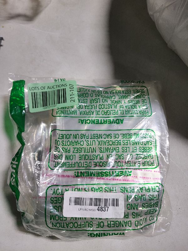 Photo 1 of 300ct 5x7 Clear Resealable Plastic Bags Self Adhesive Sealing OPP Cello/Cellophane Bags for Bakery Cookies Candy Treats Decorative Wrappers, Fits 5'' x 7'' Prints Photos Cards Envelopes