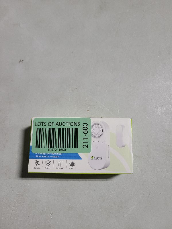 Photo 1 of 3in1 Alarm - Door Ajar Alarm, Door Chime with Delay, 0/5/10/30/60 Seconds, 2/5 Minutes, Close Door Reminder, 80 to 120 dB, Time Delay Alert When Left Open for Freezer, Home, Shop. (White)