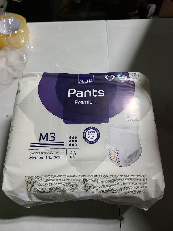 Photo 1 of Abena Pants, Premium Protective Underwear, Level 3, (Medium To Extra Large), Medium, 15 Count