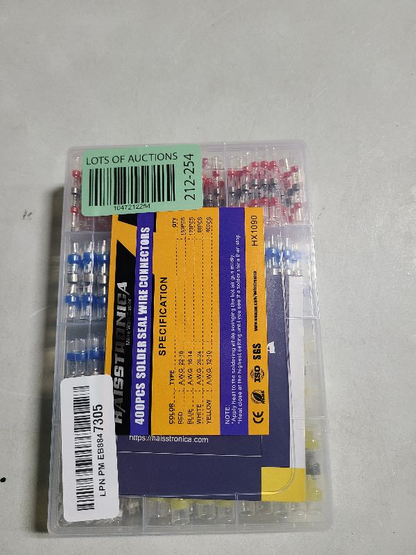 Photo 1 of 400PCS Solder Seal Wire Connectors-haisstronica Waterproof Heat Shrink Butt Connectors-Self Solder for Marine,Aircraft,Boat,Truck,Stereo,Joint