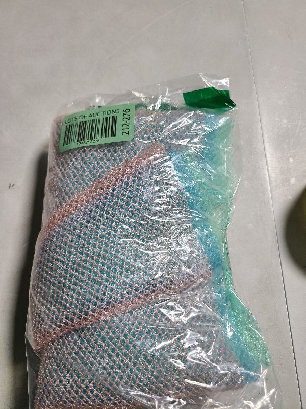 Photo 1 of 4 Pieces African Exfoliating Net, Long African Net Sponge, Nylon African Net Cloth, Exfoliating Washcloth, Body Scrubbers for Use in Shower, Back Scrubber Skin Smoothers for Bath (Multicolor 4)