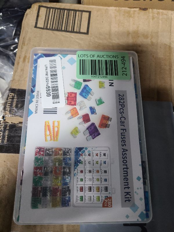 Photo 1 of 282Pcs-Car Fuses Assortment Kit,Blade-Type Automotive Fuses,Automotive Fuses-Standard&Mini&Low Profile Mini(2A/5A/7.5A/10A/15A/20A/25A/30A),Replacement Fuses for Car/RV/Truck/Motorcycle