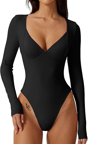 Photo 1 of BORIFLORS Women's Sexy Ruched Bodycon Midi Dresses Elegant Mesh Long Sleeve Square Neck Ruffle Hem Cocktail Party Dress, Large, Black