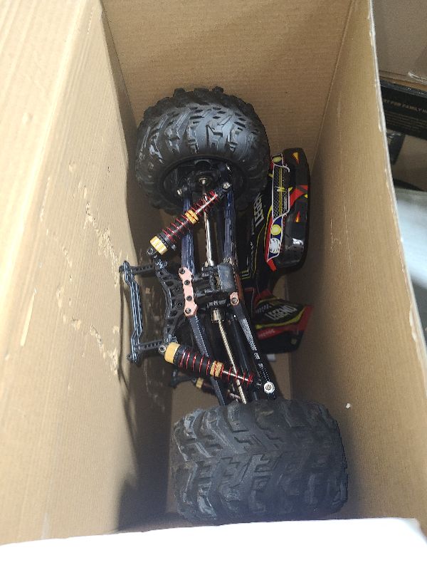 Photo 1 of LAEGENDARY Remote Control Car, Hobby Grade RC Car 1:10 Scale Brushed Motor with Two Batteries, 4x4 Off-Road Waterproof RC Truck, Fast RC Cars for Adults, RC Cars, Remote Control Truck