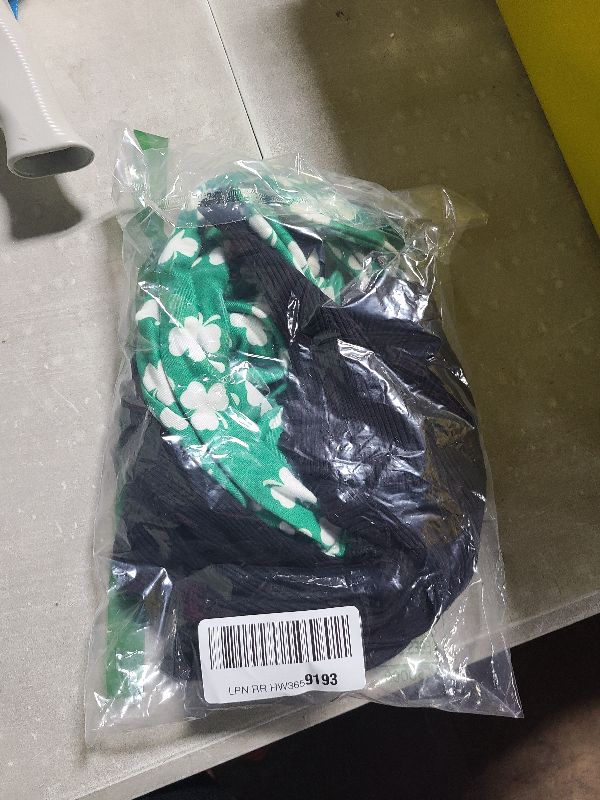 Photo 1 of Aalizzwell 12-18 Months Infant Baby Girls St. Patrick’s Day Clothes Lucky Shamrock Clover Spring Outfit Black