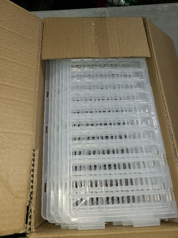 Photo 1 of 12 PCS Under Couch Blockers for Bed Couch Furniture Underneath Stop from Getting Under The Sofa (Clear-12pcs)