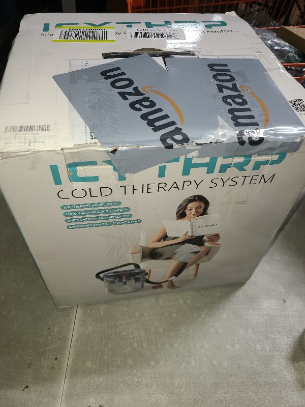 Photo 1 of Cold Therapy Machine with Programmable Timer, Ice-Machine-for-Knee-After-Surgery, Knee Replacement Recovery Equipment, Cryotherapy Pain Relief w/Compression Pad for Shoulder, Ankle (Gray)