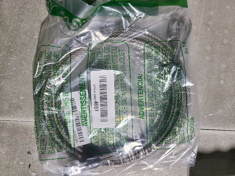 Photo 1 of 11.5FT Garage Door Cable for 10FT Door 11 Feet 6 Inches Heavy-Duty 304 Stainless Steel Torsion Spring Wire 1 Pair