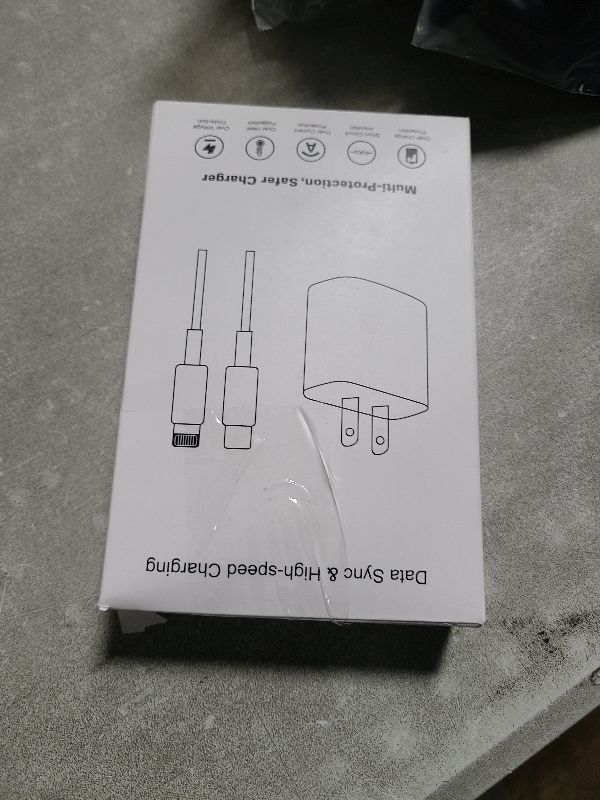 Photo 1 of 3 Pack Fast Charger iPhone,?Apple MFi Certified?6FT iPhone Charger Fast Charging USB C Block Wall Adapter 6 Foot Type C to Lightning Cable for iPhone 14 Pro Max/14 Plus/13 Pro/12/12Pro/11/XS/X,AirPods