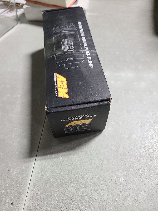 Photo 1 of AEM ELECTRON 501009 400Lph Inline High Flow Fuel Pump.